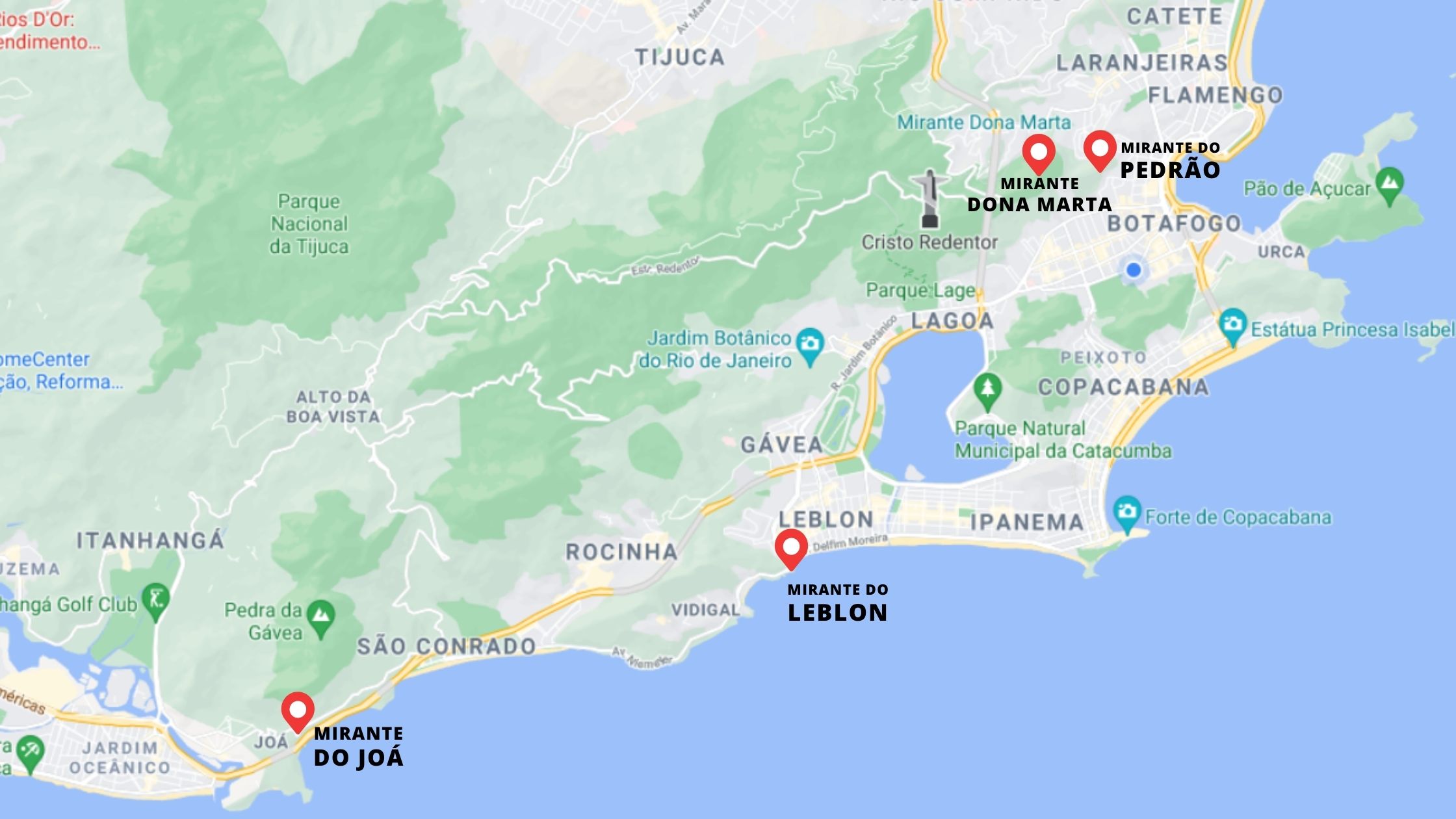 Mapa Mirantes Rio de Janeiro