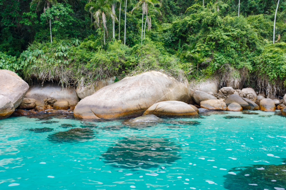 Mergulho de batismo em Paraty